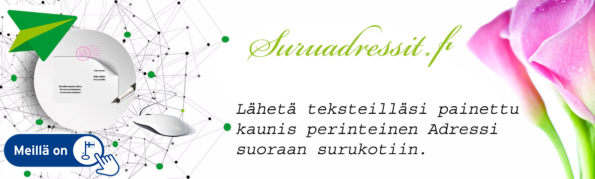 Lähetä adressi suoraan surukotiin